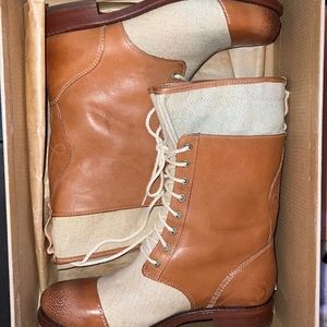 Timberland Boot Co Lucille Lace Up Fold Tan Boots